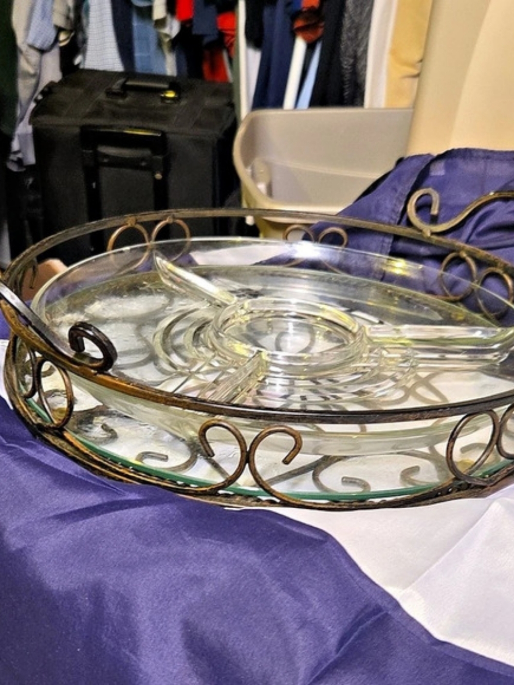 Glass Decorative Serving Tray